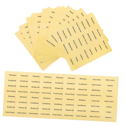 LIFKOME 20 Blatt Selbstklebende Transparente Flaschenetiketten für Kosmetik und Reise Wasserfeste Aufkleber zur Beschriftung von Reise Toilettenartikelflaschen Praktische von LIFKOME