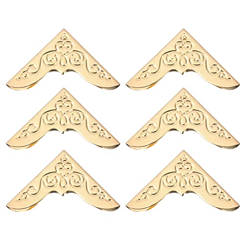 LIFKOME 20 Stück Eckenschutz für Fotoalben Goldene Metall Buchecken für Scrapbooking Vintage Stil Installieren für Alben Notizbücher und Ordner LIFKOME 20 Stück Eckenschutz für Fotoalben Goldene Metall Buchecken für Scrapbooking Vintage Stil Installieren für Alben Notizbücher und Ordner von LIFKOME