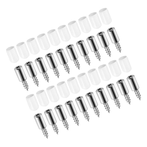 LIFKOME 20 Stück Selbstschneidende Metall regalschrauben mit Gummimanschette Truss Head Langlebig und Rostfrei als Bodenträger und Einlegebodenhalter für Möbel und Schränke Einfache von LIFKOME