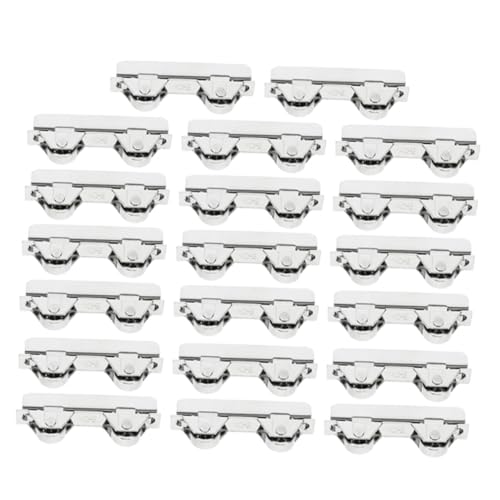 LIFKOME 20 Stück Teiliges Edelstahl Möbel Schiebetür Laufrollen Geräuscharm Verschleißfest für Glas Schranktüren Einfache Montage Passend für Verschiedene Türstärken in Vitrinen und LIFKOME 20 Stück Teiliges Edelstahl Möbel Schiebetür Laufrollen Geräuscharm Verschleißfest für Glas Schranktüren Einfache Montage Passend für Verschiedene Türstärken in Vitrinen und von LIFKOME