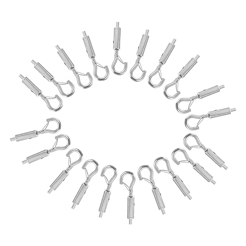 LIFKOME 20 Stück Teiliges Edelstahl Turnbuckle Haken Spannschloss für Baldachin Seilspanner Windfest Stahlseil Aufhängung Einfach Verstellbar Langlebig und Vielseitig für Zeltinstallation LIFKOME 20 Stück Teiliges Edelstahl Turnbuckle Haken Spannschloss für Baldachin Seilspanner Windfest Stahlseil Aufhängung Einfach Verstellbar Langlebig und Vielseitig für Zeltinstallation von LIFKOME
