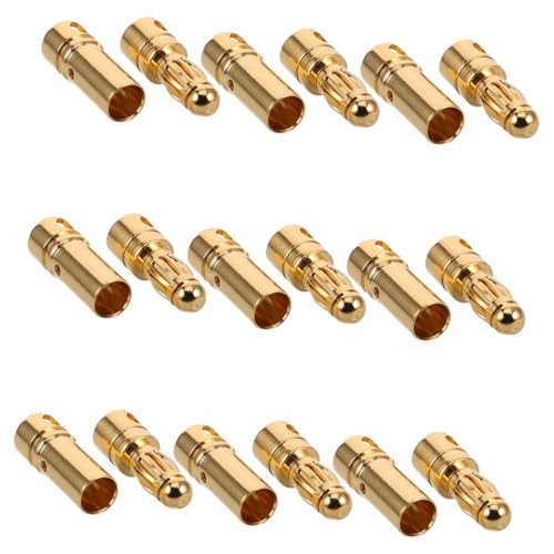 LIFKOME 20 Stück Teiliges Goldplated Rc Modell Motor Banana Stecker Männlich Weiblich Robuste Kupferverbindung Vielseitig Kompatibel mit Lautsprecherkabel Audio Geräten und Batterien LIFKOME 20 Stück Teiliges Goldplated Rc Modell Motor Banana Stecker Männlich Weiblich Robuste Kupferverbindung Vielseitig Kompatibel mit Lautsprecherkabel Audio Geräten und Batterien von LIFKOME