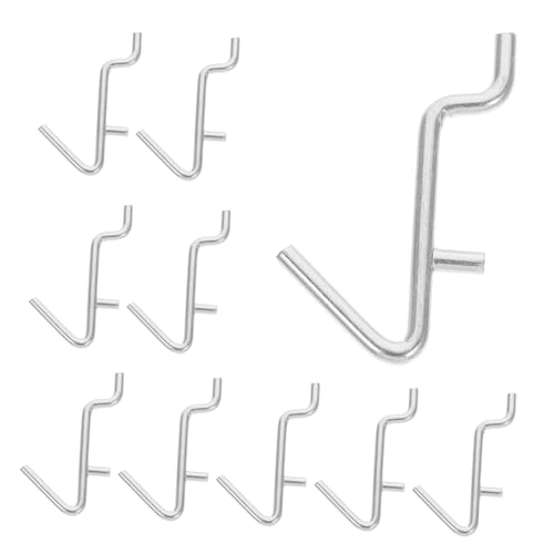 LIFKOME 20 Stück Teiliges Metall Pegboard Haken für Werkzeuge und Schlüssel Robuste Lochwand Halterungen für Garage und Lagerung für Vielseitige Anwendungen von LIFKOME