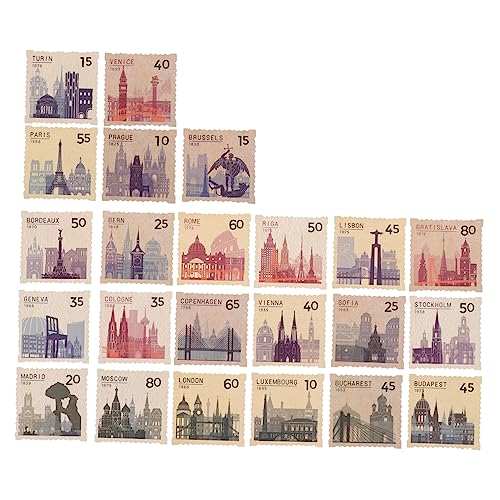 LIFKOME 230 Stück DIY Scrapbook Aufkleber Selbstklebende Stempelaufkleber Für Album Scrapbooking Mit Vintage Muster Und Papieraufklebern von LIFKOME