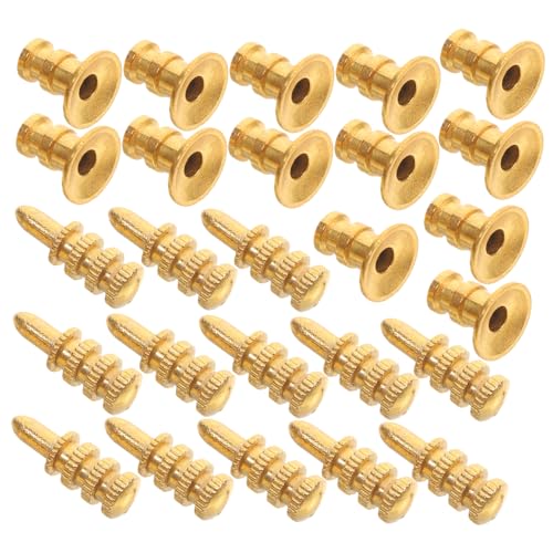 LIFKOME Satz Hardware-Möbel Halterungshardware Stift für Regalstützen Halterungen Möbelbeschläge Kupfer Golden von LIFKOME