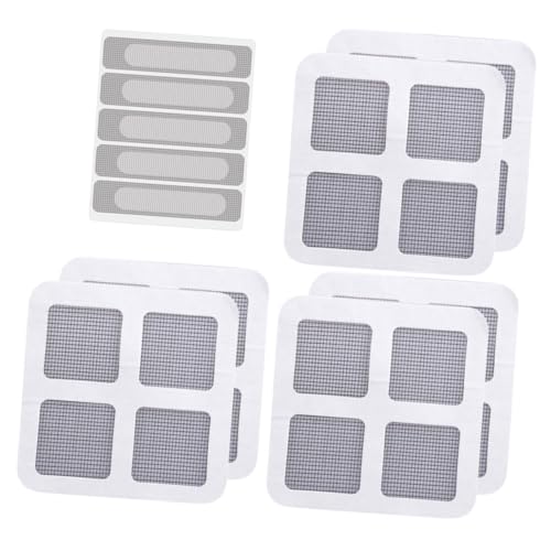 LIFKOME 25 Stück Teiliges Selbstklebendes Fliegengitter Reparaturband Silberfarben Wetterfest Reißfest Flexibel Stark Haftend für Fenster Türen Terrassen Moskitonetz Reparatur von LIFKOME