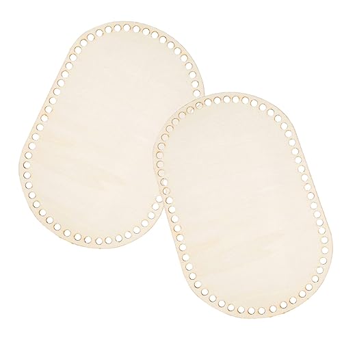 LIFKOME 2stücke Holzboden Zum Häkeln Für Taschenboden Ovale Form Handtaschenformer Vorgebohrte Nählöcher Für DIY Bastelprojekte Praktische Holz Basis Pad Dekorative von LIFKOME