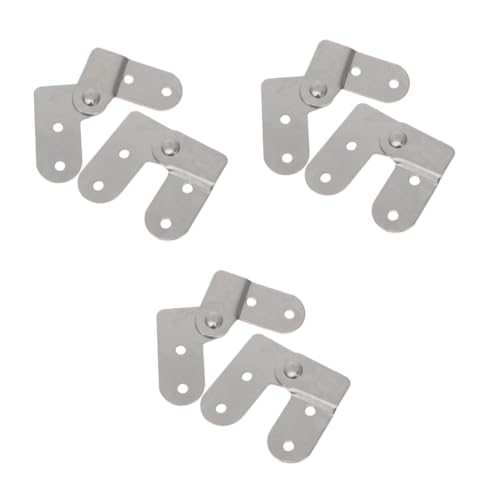 LIFKOME 3 Sätze Faltbare Scharniere Für Trittleiter Und Dachbodenleiter Leichtes Und Robustes Für Vielseitige Anwendungen Und Einfache Installation Für Verschiedene 2 Stück * 3 von LIFKOME