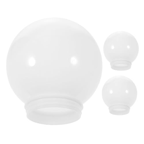 LIFKOME 3 Stück Acryl Kugel Lampenschirm Øcm Ersatz Lampenabdeckung für Außen Wandlampe Deckenleuchte Stehlampe Zubehör von LIFKOME