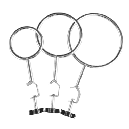 LIFKOME 3 Stück Retortenklemmen aus stabilem Eisendraht Ringen für Laborständer vielseitig einsetzbar zum Fixieren von Kolben und Bechergläsern sicher und langlebig LIFKOME 3 Stück Retortenklemmen aus stabilem Eisendraht Ringen für Laborständer vielseitig einsetzbar zum Fixieren von Kolben und Bechergläsern sicher und langlebig von LIFKOME