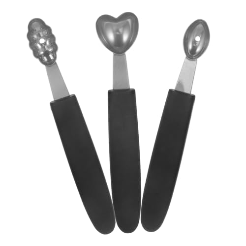 LIFKOME 3 Stück Teiliges Edelstahl Melonenlöffel mit Wellendesign Robuster Obst Eisportionierer für Zuhause Einfaches Fruchtkugeln Formen für Wassermelone Eiscreme und Dessertplatten LIFKOME 3 Stück Teiliges Edelstahl Melonenlöffel mit Wellendesign Robuster Obst Eisportionierer für Zuhause Einfaches Fruchtkugeln Formen für Wassermelone Eiscreme und Dessertplatten von LIFKOME