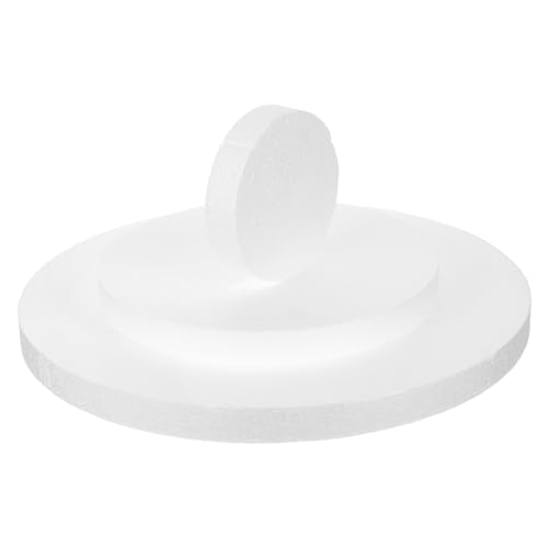 LIFKOME 3 Stück Teiliges Runder Schaumstoff Kuchen Dummy für Hochzeiten Babypartys Geburtstagsfeiern und DIY Projekte Leicht Wiederverwendbar und Einfach zu Dekorieren von LIFKOME