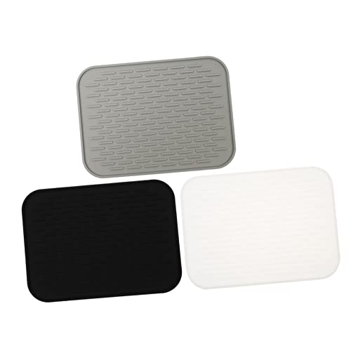 LIFKOME 3 Stück Teiliges Silikon Abtropfmatte Set Rutschfeste Hitzebeständige Küchensilikonmatten für Geschirr Obst und Gemüse zum Trocknen und Abfließen Einfache Zufällige Farbe LIFKOME 3 Stück Teiliges Silikon Abtropfmatte Set Rutschfeste Hitzebeständige Küchensilikonmatten für Geschirr Obst und Gemüse zum Trocknen und Abfließen Einfache Zufällige Farbe von LIFKOME