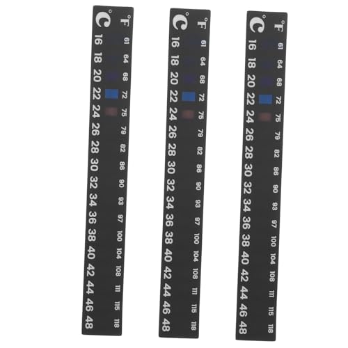 LIFKOME 3 Stück Thermometer Streifen für Fermentation Selbstklebende Temperaturaufkleber für Brauen für Gärbehälter Einfach Anzuwenden von LIFKOME