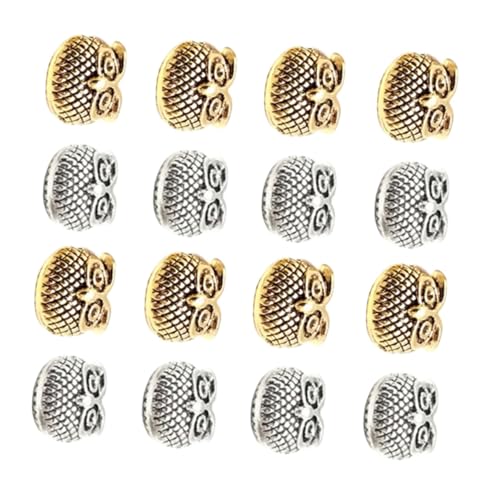 LIFKOME 30 Stück Teiliges Eulen Spacer Perlen aus Zinklegierung für DIY Schmuckherstellung Bunte Lose Perlen zum Auffädeln für Armbänder Halsketten und Charms Vielseitige von LIFKOME