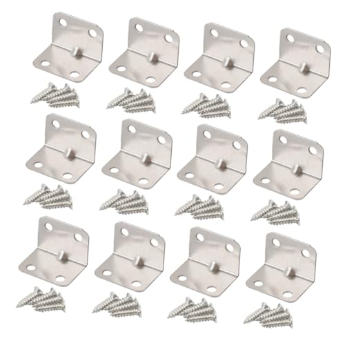 LIFKOME 30 Stück Teiliges Kleine Eckwinkel aus Edelstahl Langlebige Winkelverbinder mit Verstärktem Bereich Vielseitig Einsetzbar zur Möbelverstärkung und Regalbefestigung LIFKOME 30 Stück Teiliges Kleine Eckwinkel aus Edelstahl Langlebige Winkelverbinder mit Verstärktem Bereich Vielseitig Einsetzbar zur Möbelverstärkung und Regalbefestigung von LIFKOME