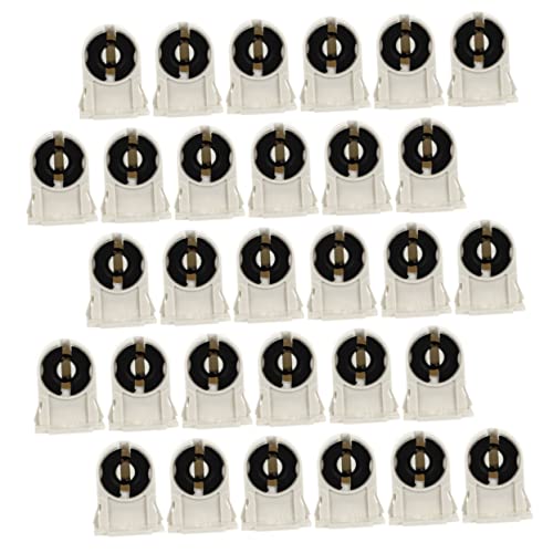 LIFKOME 30 Stück Teiliges LED Röhrenfassung Lampensockel Ersatz aus Hitzebeständigem Abs Material Installieren Kompatibel mit Leuchtstofflampen und Energiesparend für Zufällige Farbe LIFKOME 30 Stück Teiliges LED Röhrenfassung Lampensockel Ersatz aus Hitzebeständigem Abs Material Installieren Kompatibel mit Leuchtstofflampen und Energiesparend für Zufällige Farbe von LIFKOME