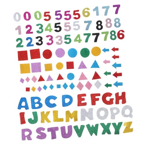 LIFKOME 3Sätze Glitzernde Buchstabenaufkleber für Selbstklebende Eva Buchstaben Zahlen und Geometrische Formen für Klassenzimmer Lernspiele und Kreative Bastelprojekte LIFKOME 3Sätze Glitzernde Buchstabenaufkleber für Selbstklebende Eva Buchstaben Zahlen und Geometrische Formen für Klassenzimmer Lernspiele und Kreative Bastelprojekte von LIFKOME