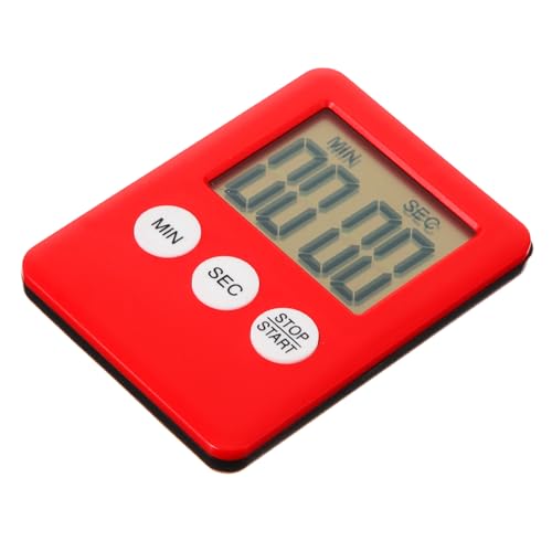 LIFKOME 3st Digitaler Betriebsstundenzähler Kochuhr-Timer Tragbarer Wecker Backzeit Digitaluhren Sport Wecker Einstellbar Küchenstoppuhr Gardinenhaken Digitaler Timer Backen LCD Anschauen von LIFKOME