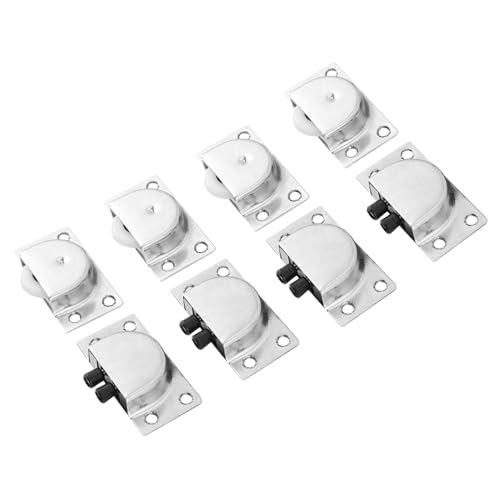 LIFKOME 4 Paare Möbel Edelstahl Geräuschlose Schiebetür Rollen Höhenverstellbare Schranktür gleitrollen Leichter Ersatz für Kleiderschrank schiebetüren Zufällige Farbe Zufällige Farbe LIFKOME 4 Paare Möbel Edelstahl Geräuschlose Schiebetür Rollen Höhenverstellbare Schranktür gleitrollen Leichter Ersatz für Kleiderschrank schiebetüren Zufällige Farbe Zufällige Farbe von LIFKOME