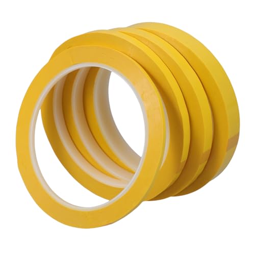 LIFKOME 4 Rollen Hitzebeständiges Isolierband Teilig Hitzeresistente Polyesterfolie Elektrisches Klebeband für Isolierung und Effiziente Beschriftung Geeignet für Elektronik und Werkstatt LIFKOME 4 Rollen Hitzebeständiges Isolierband Teilig Hitzeresistente Polyesterfolie Elektrisches Klebeband für Isolierung und Effiziente Beschriftung Geeignet für Elektronik und Werkstatt von LIFKOME