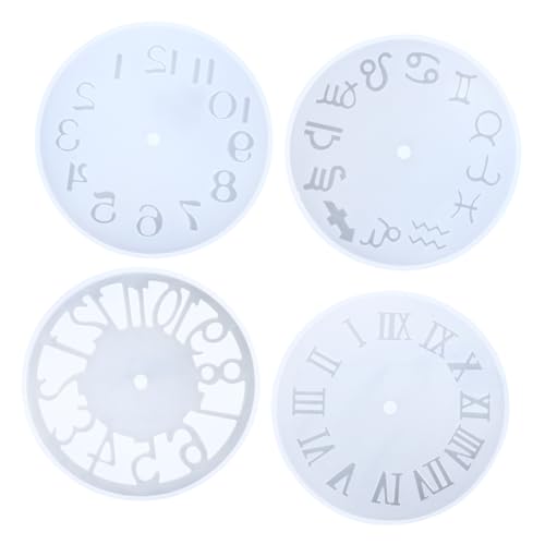 LIFKOME Silikonform Uhr 4 Stücke Selbstgemacht Harzformen für Bastelzubehör Hochflexible Epoxidform für Kreative Uhrenherstellung Sicher für Backofen und Mikrowelle für Kunsthandwerk LIFKOME Silikonform Uhr 4 Stücke Selbstgemacht Harzformen für Bastelzubehör Hochflexible Epoxidform für Kreative Uhrenherstellung Sicher für Backofen und Mikrowelle für Kunsthandwerk von LIFKOME