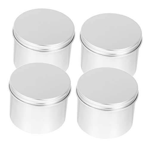 LIFKOME 4 Stück Kerzenglas lagercontainer vorratsbehälter aufbewahrungsbox für kerzengläser reisebeh?lter dose pralinendose Gewinde Vorratsdose Lagertank Teedose Alu-Dose Aluminium LIFKOME 4 Stück Kerzenglas lagercontainer vorratsbehälter aufbewahrungsbox für kerzengläser reisebeh?lter dose pralinendose Gewinde Vorratsdose Lagertank Teedose Alu-Dose Aluminium von LIFKOME
