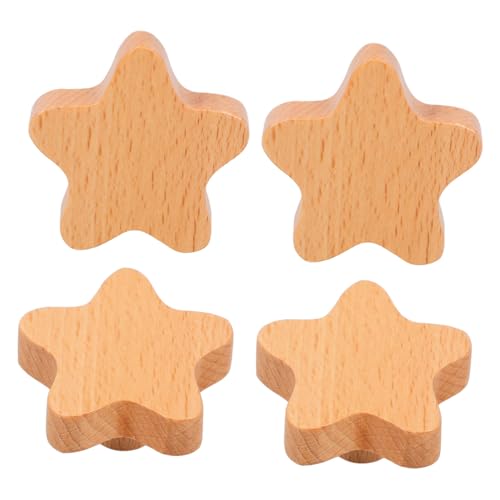 LIFKOME 4 Stück Möbelknöpfe aus Massivem Holz Runde Schrankknöpfe für Kommoden Kleiderschränke Langlebige Glatte Oberfläche Modernes Design Praktische und Dekorative Möbelgriffe von LIFKOME