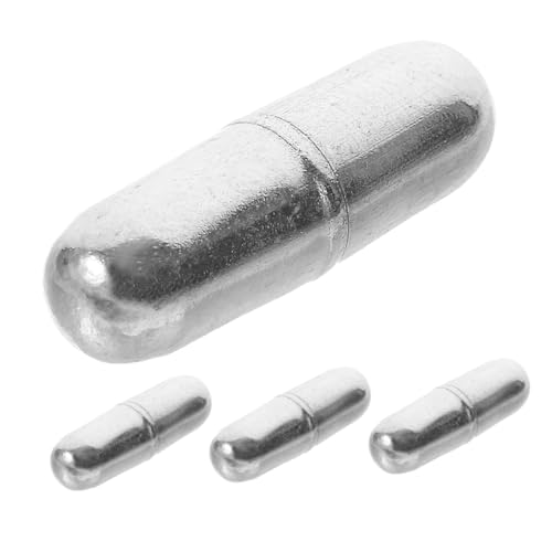 LIFKOME 4 Stück Teiliges Edelstahl Magnetrührstäbe Stabile Magnetkraft für Automatisches Kraftvolles Rühren Einsetzbar in Labor Küche Bar und Zuhause für Getränke und von LIFKOME