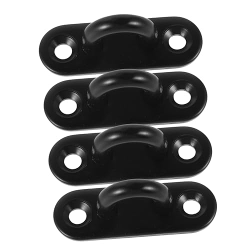 LIFKOME 4 Stück Teiliges Edelstahl Pad Eye Plate Haken Schwere Decken und Wandhalterung Rostfrei Vielseitig Einsetzbar für Deckenventilatoren Hängesessel Robuste U Förmige von LIFKOME