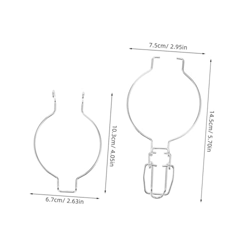 LIFKOME 4 Stück Teiliges Edelstahl drahtbügel für Weckgläser Luftdichte Verschlussklammern mit Federmechanismus Einfache Montage Geeignet für Einmachglas dosenverschluss und von LIFKOME