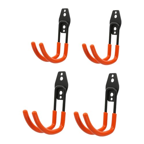 LIFKOME 4 Stück Teiliges Garagenhaken Robustem Metall Wandmontierte Lagerhaken für Leitern und Werkzeuge Vielseitige Aufbewahrungslösung für Garage Werkstatt Garten und Lagerbereich von LIFKOME