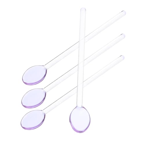 LIFKOME 4 Stück Teiliges Hitzebeständige Glaslöffel mit Langem Griff Multifunktionale Rührlöffel für Kaffee Dessert Milch und Saft Transparentes Design für Küche Bar und Zuhause LIFKOME 4 Stück Teiliges Hitzebeständige Glaslöffel mit Langem Griff Multifunktionale Rührlöffel für Kaffee Dessert Milch und Saft Transparentes Design für Küche Bar und Zuhause von LIFKOME