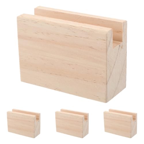 LIFKOME 4 Stück Teiliges Holz Möbelerhöhungen mit Rillen für Bett Sofa Stuhl Tisch Einfache Installation Platzsparend Stabile Couch Schreibtischbeine Vielseitig für Diverse Möbel Geeignet von LIFKOME