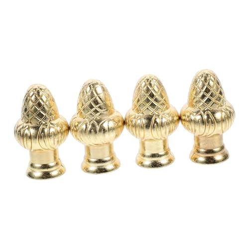 LIFKOME 4 Stück Teiliges Lampen Dekorationsset Vintage Lampenknopf mit Innengewinde Robustes Lampenfinial für Tischleuchten und Stehlampen Einfache Montage Langlebig und von LIFKOME