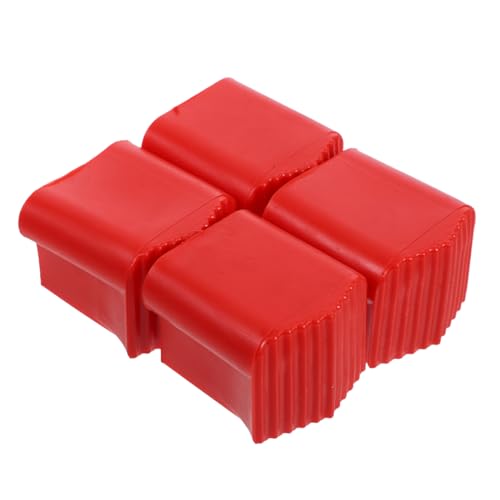 LIFKOME 4 Stück Teiliges Leiterfußschutzset aus Verschleißfestem Rutschfeste Trittschutzkappen für Klappleitern Langlebig und Bodenschonend Einfache Montage als Ersatz gummifüße für von LIFKOME