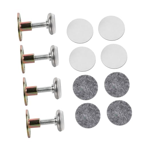 LIFKOME 4 Stück Teiliges Möbel nivellier Robustem Eisen Verstellbare Anti wackel füße für Sofa Bett Schrank und Tisch Stabile Möbelfüße zur Sicherung und Erhöhung der Standfestigkeit von LIFKOME