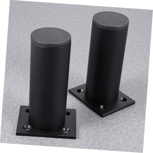 LIFKOME 4 Stück Teiliges Möbelbeine aus Space Aluminiumlegierung Schwarz Höhenverstellbare Möbelstützfüße für Sofas Couchtische Schränke und DIY möbel Robust und Langlebig von LIFKOME