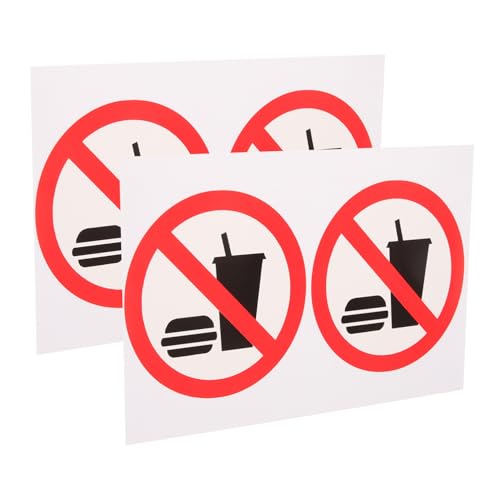 LIFKOME 4 Stück Teiliges No Food Drink Warnschild Selbstklebend aus Langlebige Tür Wandschilder Wetterbeständig Einfach Anzubringen für Lager Geschäft und Innen Außenbereiche LIFKOME 4 Stück Teiliges No Food Drink Warnschild Selbstklebend aus Langlebige Tür Wandschilder Wetterbeständig Einfach Anzubringen für Lager Geschäft und Innen Außenbereiche von LIFKOME