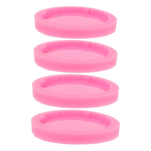 LIFKOME 4 Stück Unregelmäßige Runde Silikonformen für Epoxidharz Untersetzer DIY Pinke Gießformen Langlebig Kreative Tischdeko für Bastler und Heimwerker LIFKOME 4 Stück Unregelmäßige Runde Silikonformen für Epoxidharz Untersetzer DIY Pinke Gießformen Langlebig Kreative Tischdeko für Bastler und Heimwerker von LIFKOME