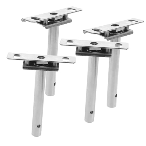 LIFKOME 4 Stück Unsichtbare Regalträger T förmig aus Verschleißfestem Kaltgewalztem Stahl Schwere Traglast Einfache Montage für Schwebende Wandregale in Wohn Schlafzimmer von LIFKOME