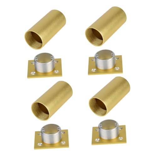 LIFKOME 4 Stück Verstellbare Möbelfüße Aluminiumlegierung Hohe Belastbare Metallstützbeine für Sofa Tv Schrank Couchtisch Stabile Möbelbeine Teiliges für Vielseitige Möbelunterstützung von LIFKOME