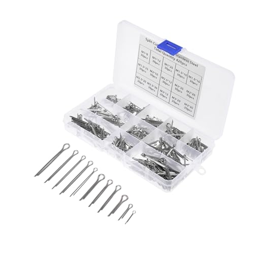 LIFKOME 420 Stück Teiliges Edelstahl Splintstift befestigungssortiment mit Aufbewahrungsbox Rostfrei Vielseitig Einsetzbar für Landwirtschaft Garten und Industrie Einfache Montage durch LIFKOME 420 Stück Teiliges Edelstahl Splintstift befestigungssortiment mit Aufbewahrungsbox Rostfrei Vielseitig Einsetzbar für Landwirtschaft Garten und Industrie Einfache Montage durch von LIFKOME