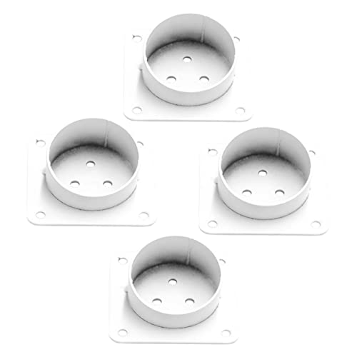 LIFKOME 4Stücke Tischbein Befestigungsplatten Möbelbein Montageplatten für Tische Stühle Sofas Einfache Installation Stabile Verbindung für Heimwerker von LIFKOME