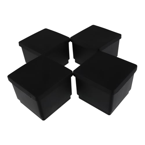 LIFKOME 4stücke Gummistopper Für Möbelbeine Quadratische Anti-rutsch-Polster Bodenschutzmatte Für Bett Couch Tisch Stuhl Verdicktes Design Für Haltbarkeit Und Feuchtigkeitsschutz von LIFKOME