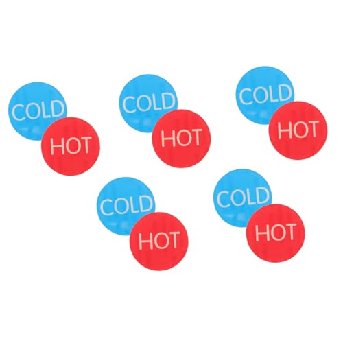 LIFKOME 5 Paare Selbstklebende Acryl Heiß Kalt Wasserzeichen Aufkleber Runde Etiketten Für Wasserhähne Waschbecken Hotel Badezimmer Restaurant LIFKOME 5 Paare Selbstklebende Acryl Heiß Kalt Wasserzeichen Aufkleber Runde Etiketten Für Wasserhähne Waschbecken Hotel Badezimmer Restaurant von LIFKOME