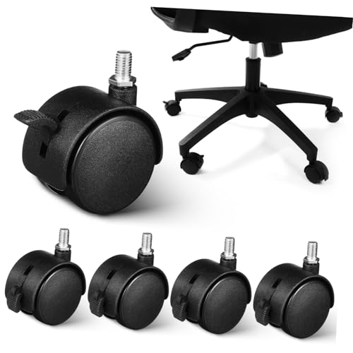 LIFKOME 5 Stück Möbelrollen Drehbare Lenkrollen mit Gewinde für Sofas Stühle und Küchengeräte Leise und Robust für Hartböden und Schnelle Montage LIFKOME 5 Stück Möbelrollen Drehbare Lenkrollen mit Gewinde für Sofas Stühle und Küchengeräte Leise und Robust für Hartböden und Schnelle Montage von LIFKOME