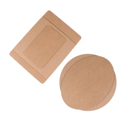 LIFKOME 5 Stück Teiliges DIY Holzmodell Sockel Stabile Korkplatten mit Glatter Oberfläche Handgefertigte Bastelunterlage für Vielseitige Modellbasis in Verschiedenen Formen von LIFKOME