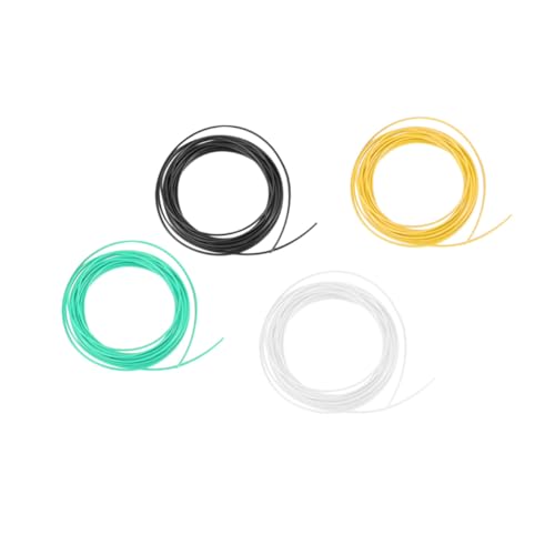 LIFKOME 5 Stück Teiliges Drucker Filament Abs Dunkel Weißlich Gelb Rot Grün Kompatibel mit Allen Stiften Hohe Temperaturbeständigkeit Schnelle Formung von LIFKOME