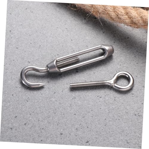 LIFKOME 5 Stück Teiliges Edelstahl Spannschloss Drahtseil Schlaufe Spanner mit Verstellweg Rostfrei für Drahtseilspannung und Elastizitätsregulierung Silberfarben LIFKOME 5 Stück Teiliges Edelstahl Spannschloss Drahtseil Schlaufe Spanner mit Verstellweg Rostfrei für Drahtseilspannung und Elastizitätsregulierung Silberfarben von LIFKOME